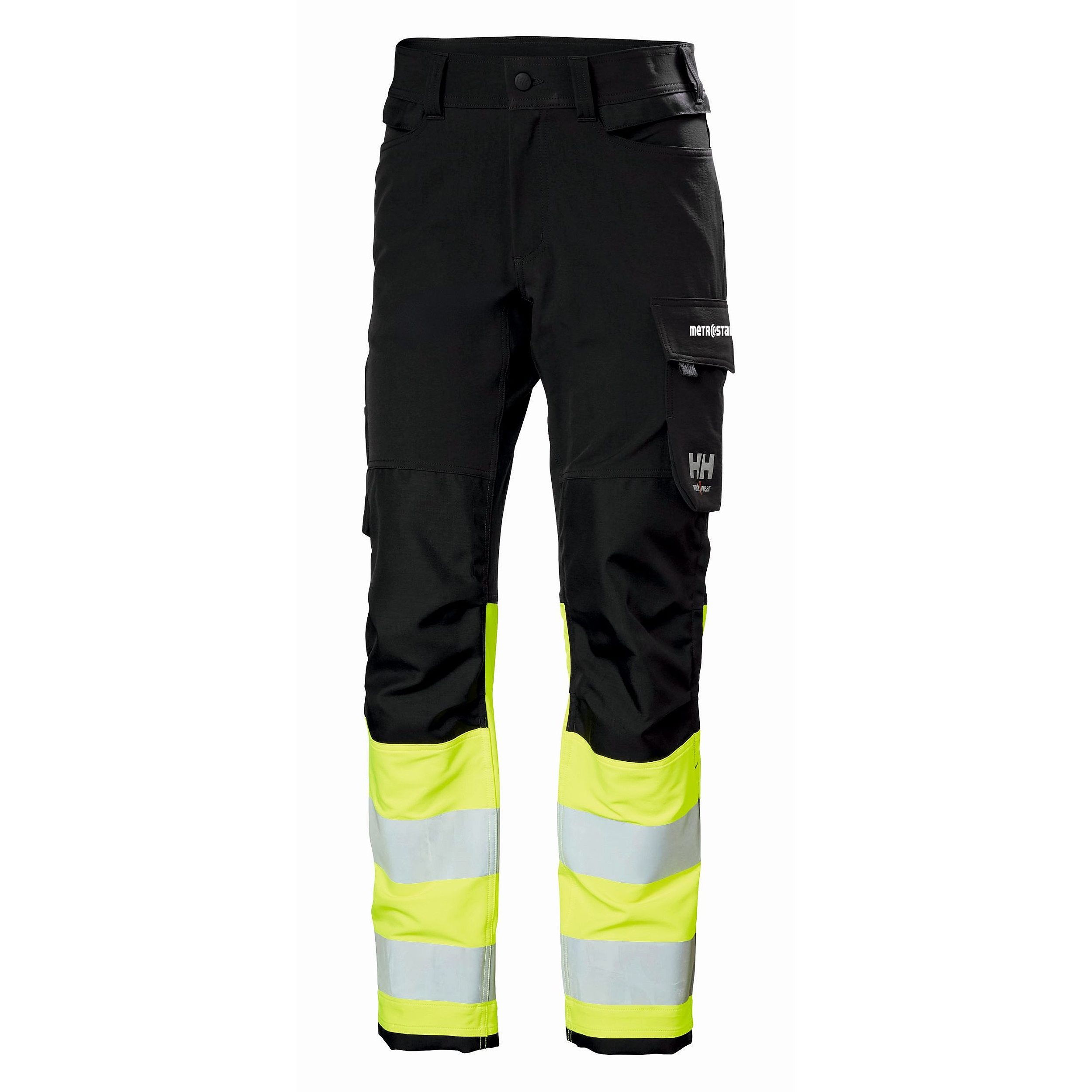 Kalhoty reflexní Helly Hansen Alna 4X CNCT CL1 žlutá/eben logo MTS